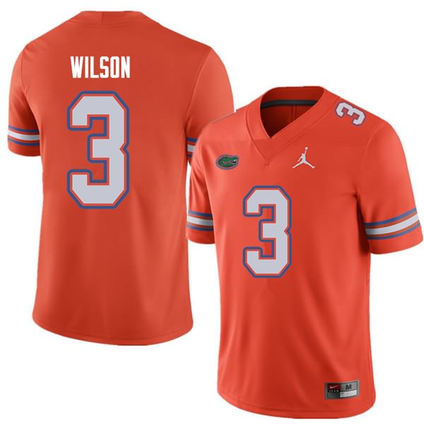 NCAA Florida Gators Marco Wilson Men's #3 Jordan Brand Orange Stitched Authentic College Football Jersey OGF6164JO